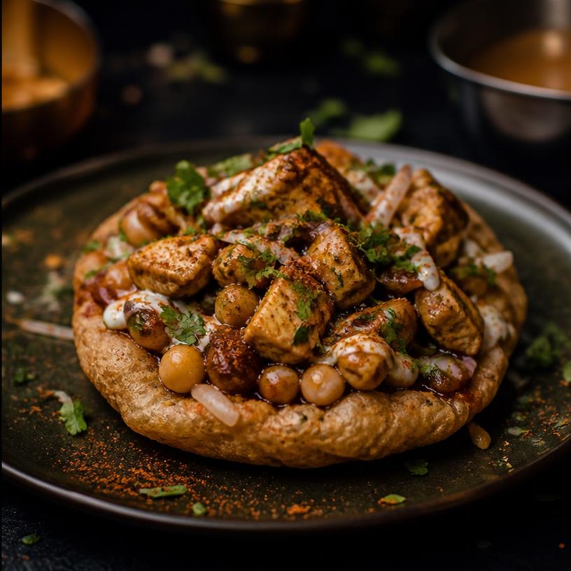 Chicken Chat Puri