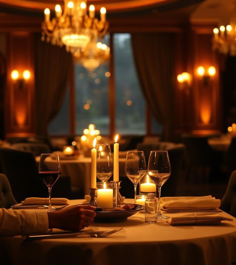 Candlelit table