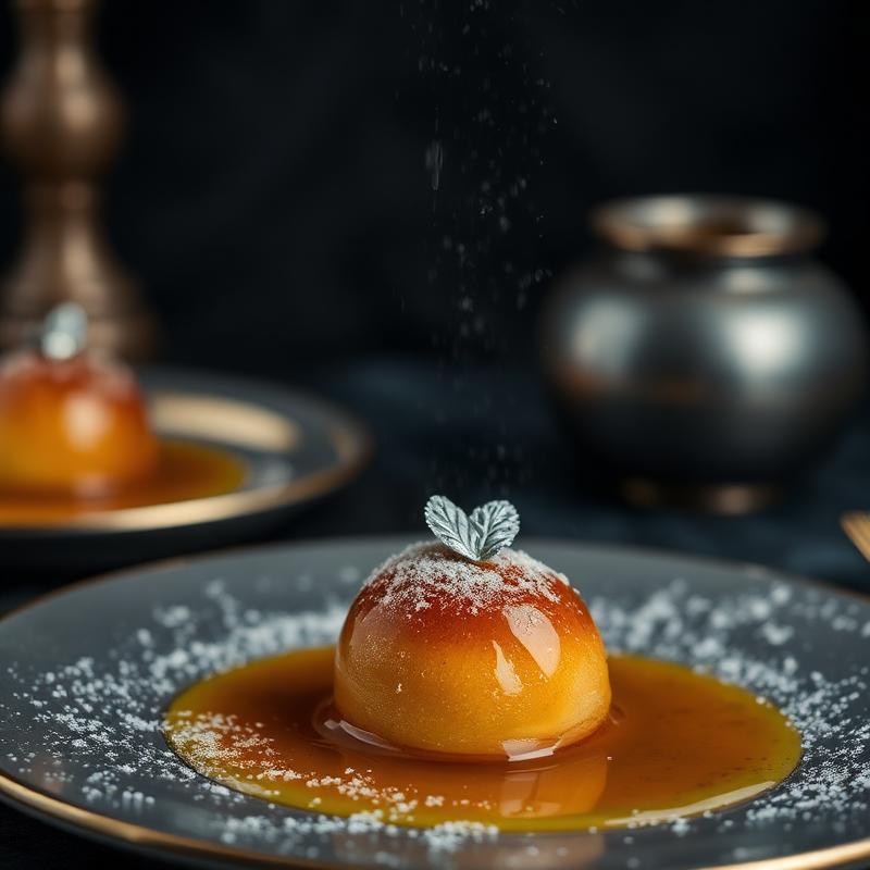 Gulab jamun dessert